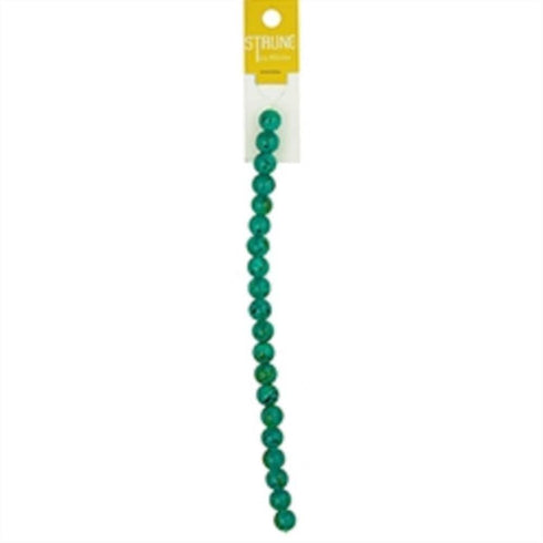 AussieSuperStore Jewellery Making Supplies Glass Paint Splat Green-Blue Strung Beads Glass Paint Splat Green-Blue Strung Beads | Jewellery Making Beads | Jewellery Making Supplies 9323823205065 BBS19031
